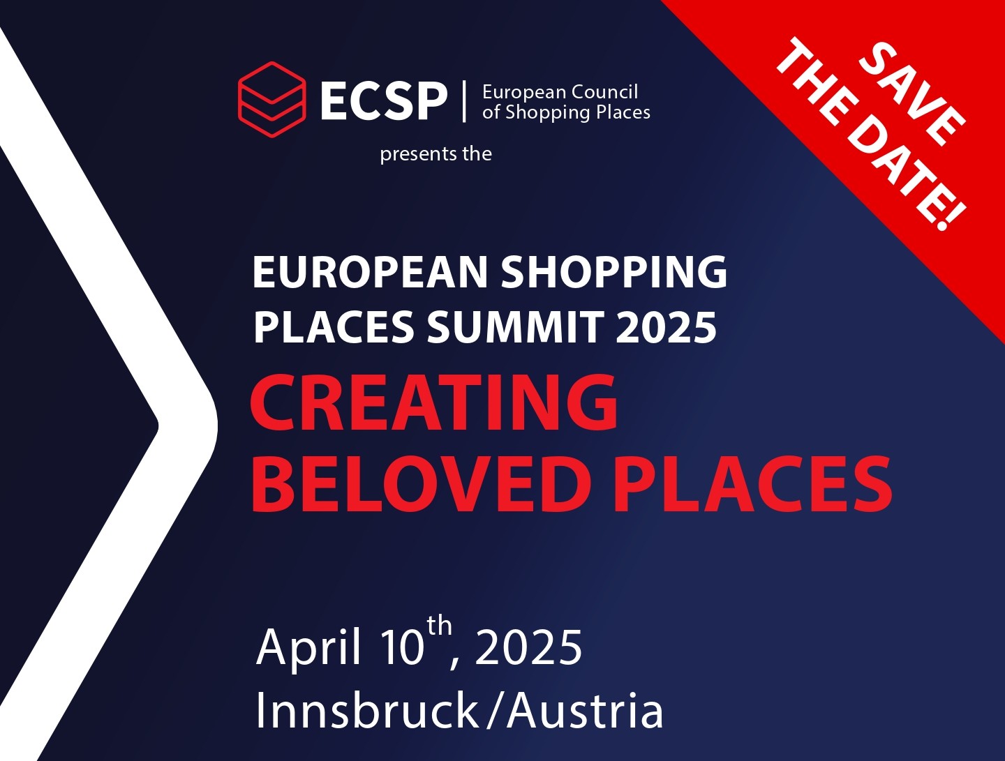 CONFERENCE ECSP | INNSBRUCK - AUSTRIA | SAVE THE DATE