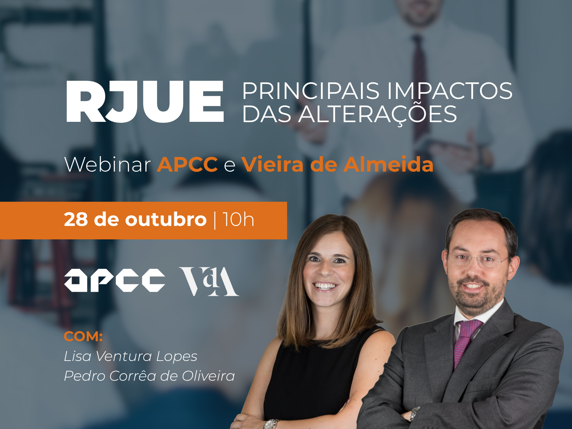 FORMAÇÃO APCC - VdA / RJUE - Regime Jurídico da Urbanização e da Edificação (webinar)